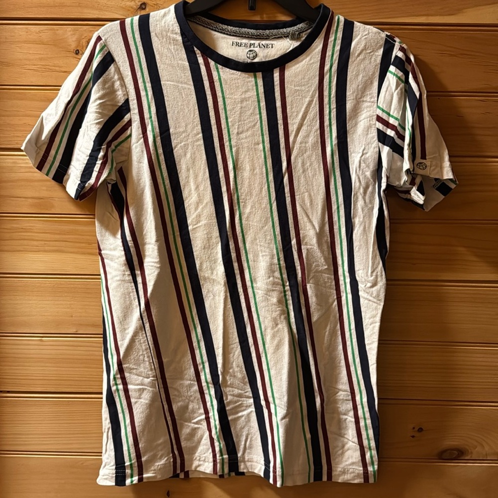 Free Planet Men’s Striped Tee